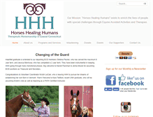 Tablet Screenshot of horseshealinghumansct.org
